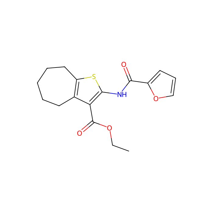 ethyl 2-(furan-2-carbonylamino)-5,6,7,8-tetrahydro-4H-cyclohepta[d]thiophene-3-carboxylate, EP 2 受体的异构调节剂