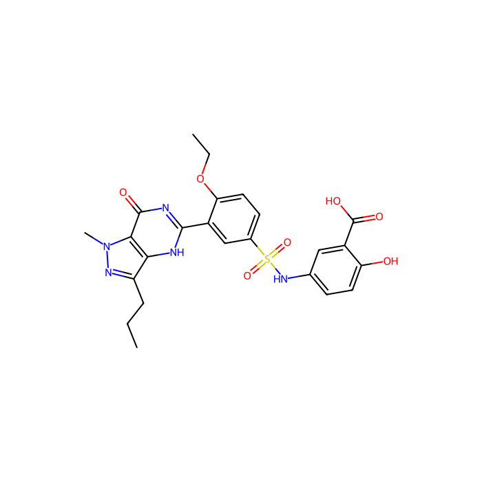5-[[4-ethoxy-3-(1-methyl-7-oxo-3-propyl-4H-pyrazolo[5,4-e]pyrimidin-5-yl)phenyl]sulfonylamino]-2-hydroxybenzoic acid, ABCC5 抑制剂