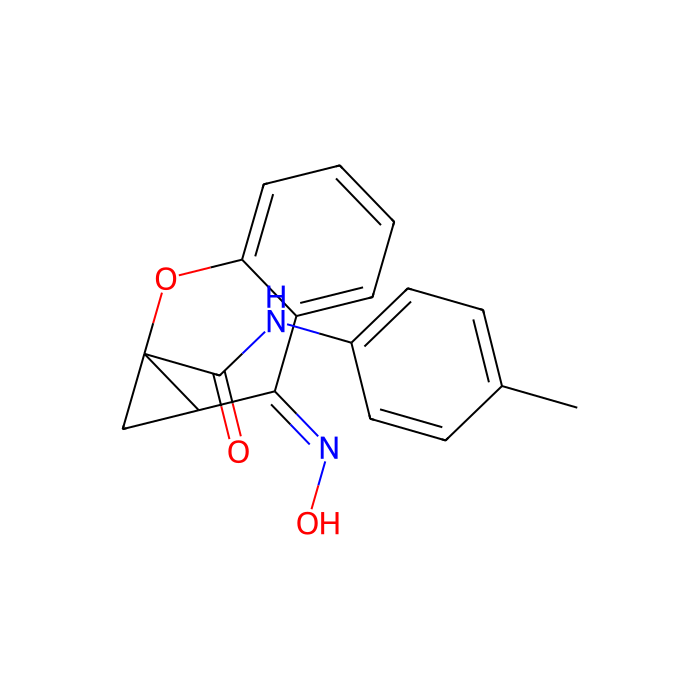(6E)-6-(hydroxyimino)-N-(4-methylphenyl)-2-oxatricyclo[5.4.0.0^{3,5}]undeca-1(11),7,9-triene-3-carboxamide, mGlu 2 受体的异位调节剂;mGlu 3 受体的异位调节剂