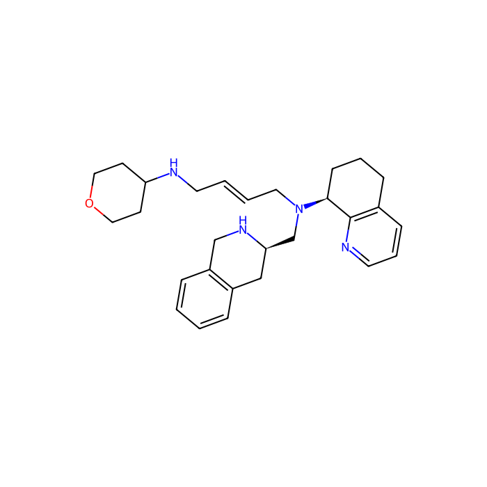 (E)-N-(oxan-4-yl)-N'-[[(3R)-1,2,3,4-tetrahydroisoquinolin-3-yl]methyl]-N'-[(8S)-5,6,7,8-tetrahydroquinolin-8-yl]but-2-ene-1,4-diamine, CXCR4 拮抗剂；CYP2D6 抑制剂