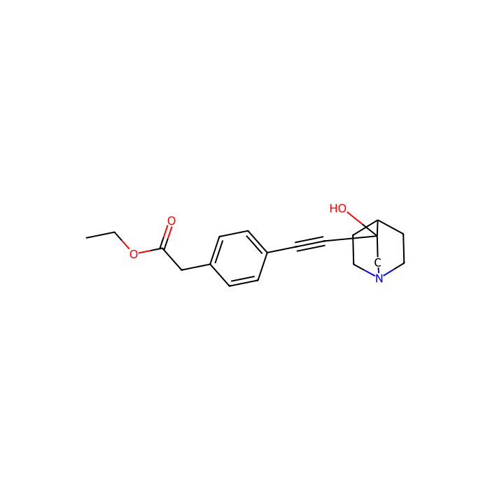 ethyl 2-[4-(2-{3-hydroxy-1-azabicyclo[2.2.2]octan-3-yl}ethynyl)phenyl]acetate, 角鲨烯合成酶抑制剂 
