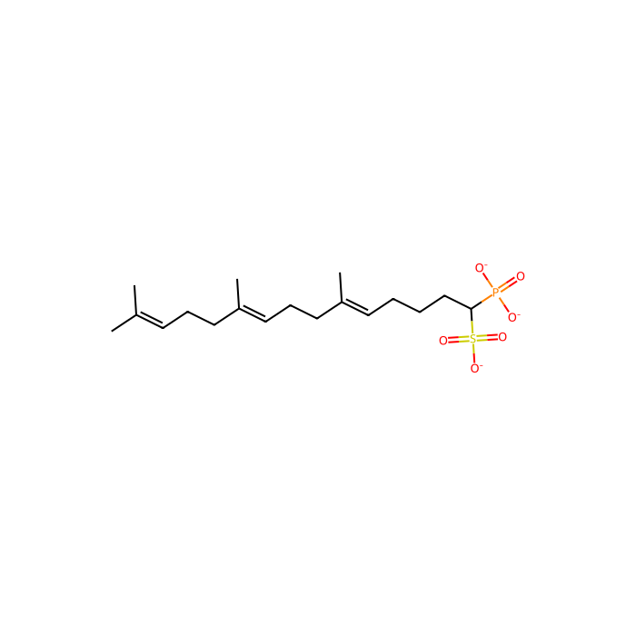 (5E,9E)-6,10,14-trimethyl-1-phosphonatopentadeca-5,9,13-triene-1-sulfonate, 角鲨烯合成酶抑制剂 