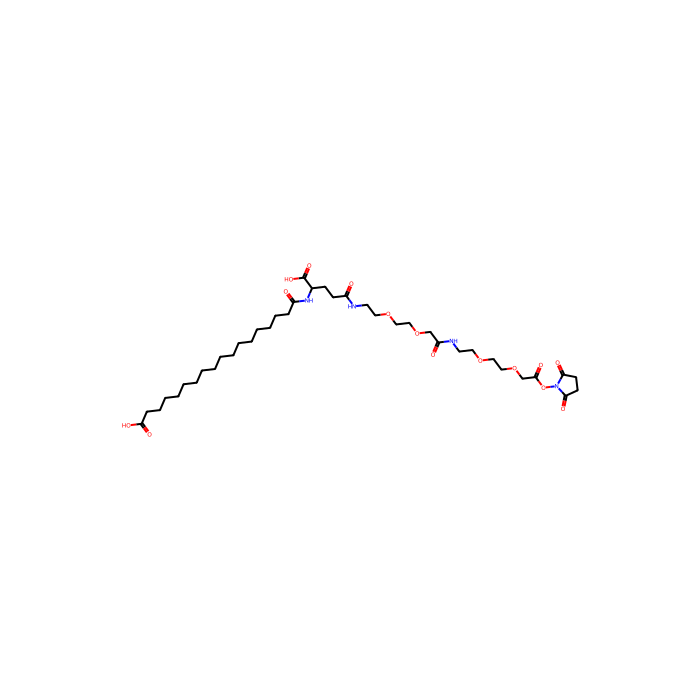 18-[[(1S)-1-carboxy-4-[2-[2-[2-[2-[2-[2-(2,5-dioxopyrrolidin-1-yl)oxy-2-oxo-ethoxy]ethoxy]ethylamino]-2-oxo-ethoxy]ethoxy]ethylamino]-4-oxo-butyl]amino]-18-oxo-octadecanoic acid