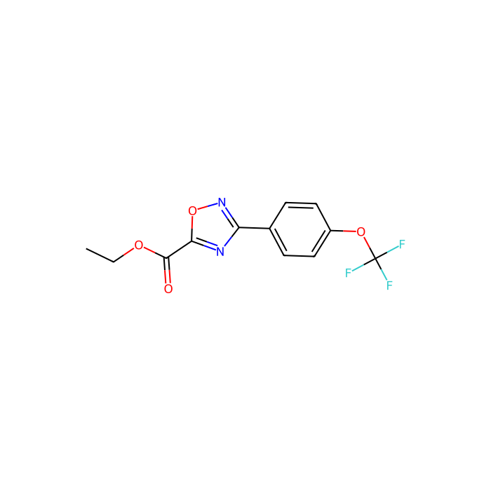 ethyl 3-[4-(trifluoromethoxy)phenyl]-1,2,4-oxadiazole-5-carboxylate