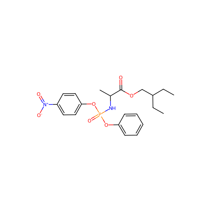 2-ethylbutyl (2S)-2-{[(S)-(4-nitrophenoxy)(phenoxy)phosphoryl]amino}propanoate