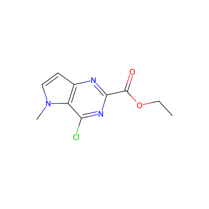 ethyl 4-chloro-5-methyl-pyrrolo[3,2-d]pyrimidine-2-carboxylate