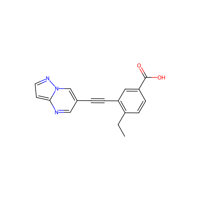 4-ethyl-3-(2-{pyrazolo[1,5-a]pyrimidin-6-yl}ethynyl)benzoic acid