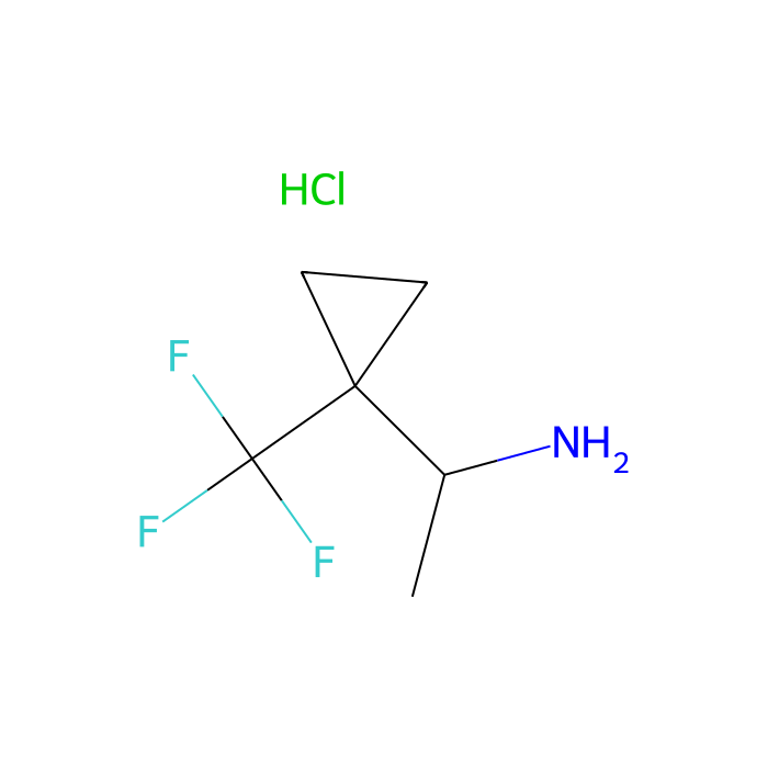 1-[1-(trifluoromethyl)cyclopropyl]ethanamine hydrochloride