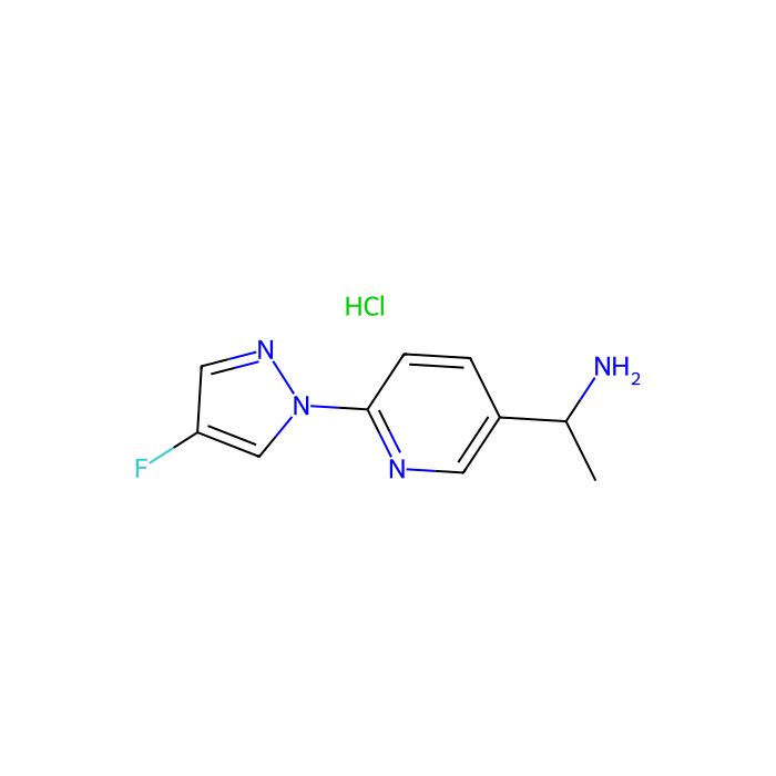 (1S)-1-[6-(4-fluoropyrazol-1-yl)-3-pyridyl]ethanamine;hydrochloride
