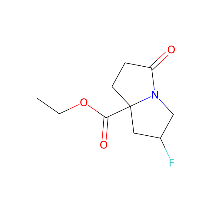 ethyl (2R,8S)-2-fluoro-5-oxo-2,3,6,7-tetrahydro-1H-pyrrolizine-8-carboxylate