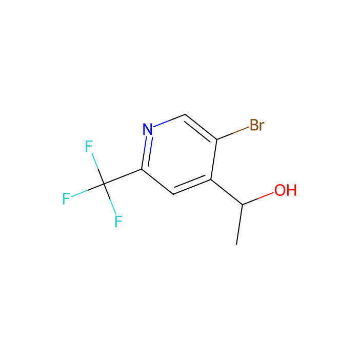1-[5-bromo-2-(trifluoromethyl)-4-pyridyl]ethanol