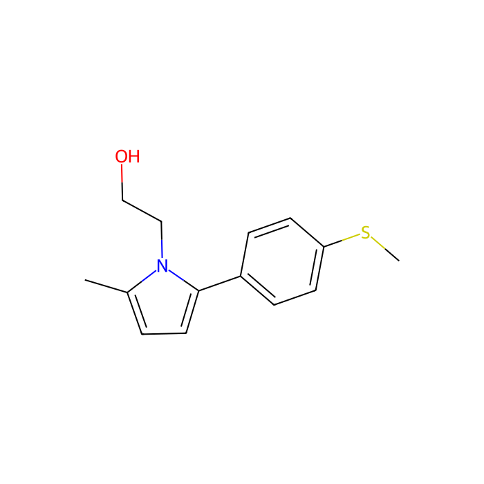 2-{2-methyl-5-[4-(methylsulfanyl)phenyl]-1H-pyrrol-1-yl}ethan-1-ol