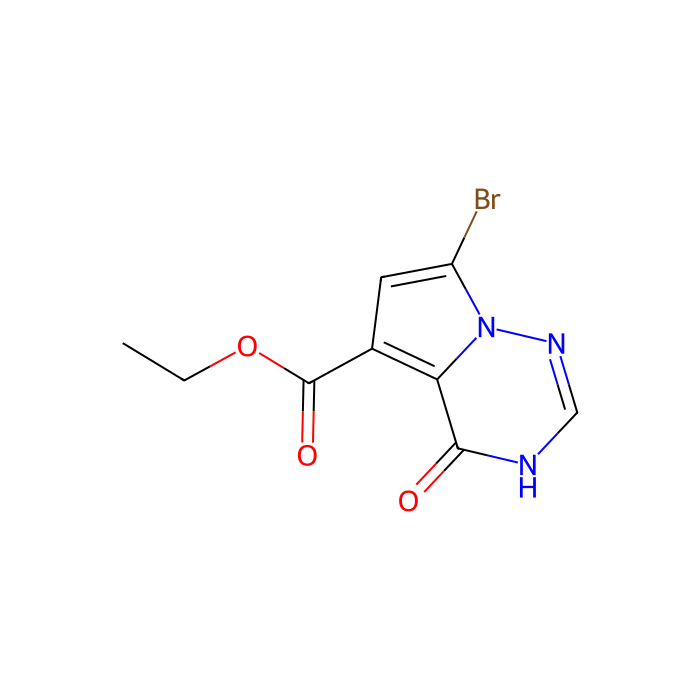 ethyl 7-bromo-4-hydroxypyrrolo[2,1-f][1,2,4]triazine-5-carboxylate