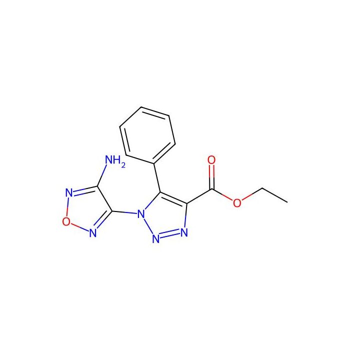 ethyl 1-(4-amino-1,2,5-oxadiazol-3-yl)-5-phenyl-1H-1,2,3-triazole-4-carboxylate