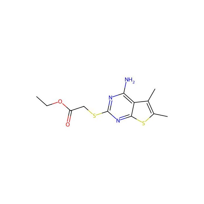 Ethyl 2-(4-amino-5,6-dimethylthiopheno[2,3-d]pyrimidin-2-ylthio)acetate