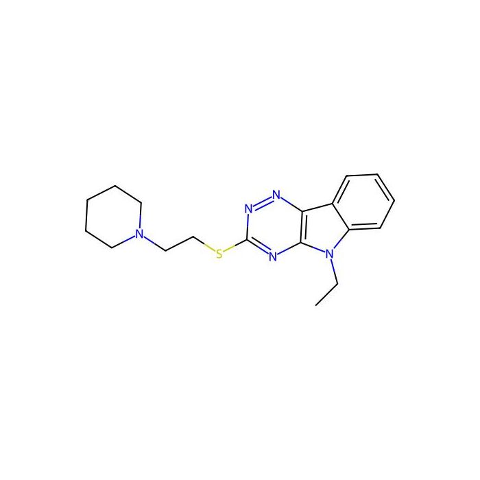 5-Ethyl-3-(2-piperidin-1-ylethylsulfanyl)-[1,2,4]triazino[5,6-b]indole