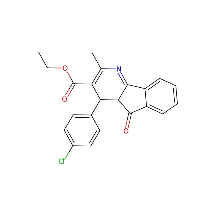 ethyl 4-(4-chlorophenyl)-2-methyl-5-oxo-4a,5-dihydro-4H-indeno[1,2-b]pyridine-3-carboxylate