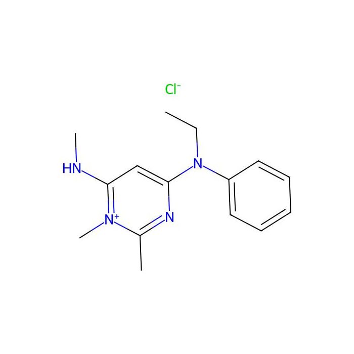 4-Ethylphenylamino-1,2-dimethyl-6-methylaminopyrimidinium chloride