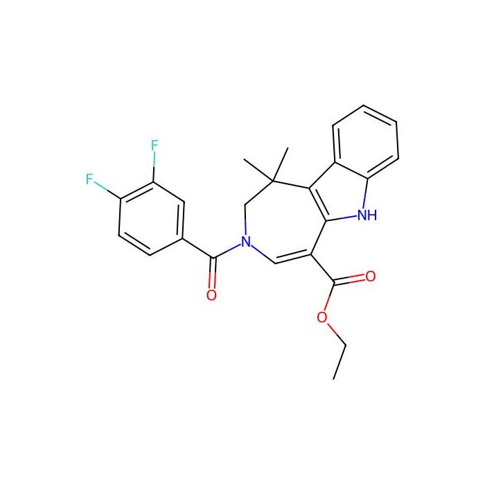 Ethyl 3-(3,4-difluorobenzoyl)-1,1-dimethyl-1,2,3,6-tetrahydroazepino[4,5-b]indole-5-carboxylate