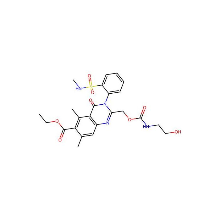 Ethyl 2-[({[(2-hydroxyethyl)amino]carbonyl}oxy)methyl]-5,7-dimethyl-3-{2-[(methylamino)sulfonyl]phenyl}-4-oxo-3,4-dihydroquinazoline-6-carboxylate, 大麻素 CB2 受体激动剂