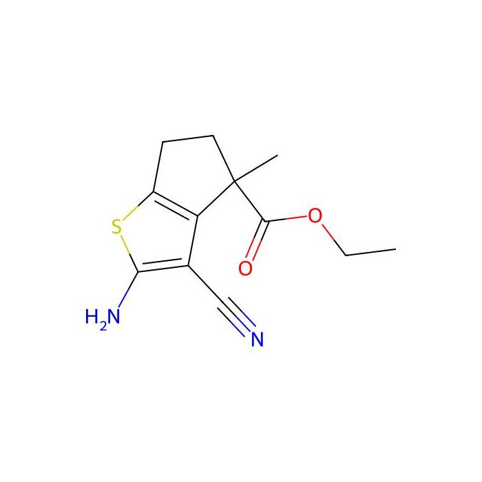 ethyl 2-amino-3-cyano-4-methyl-5,6-dihydrocyclopenta[b]thiophene-4-carboxylate