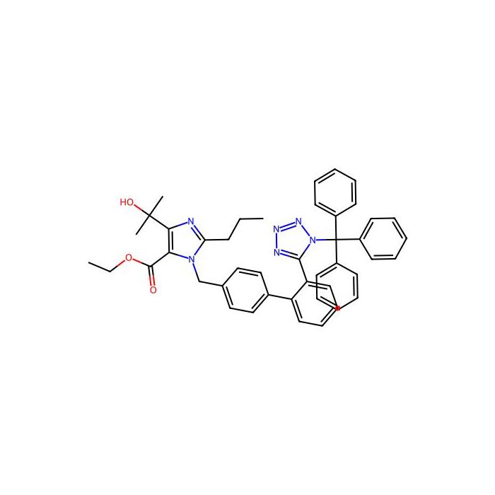 4-(2-羟基丙-2-基)-2-丙基-1-((2'-(1-三苯甲基-1H-四唑-5(4)-基)-[1，1'-联苯]-4-基))甲基)-1H-咪唑-5-羧酸乙酯