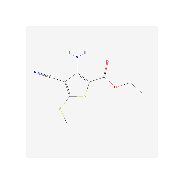 3-氨基-4-氰基-5-(甲基硫代)-噻吩-2-羧酸乙酯