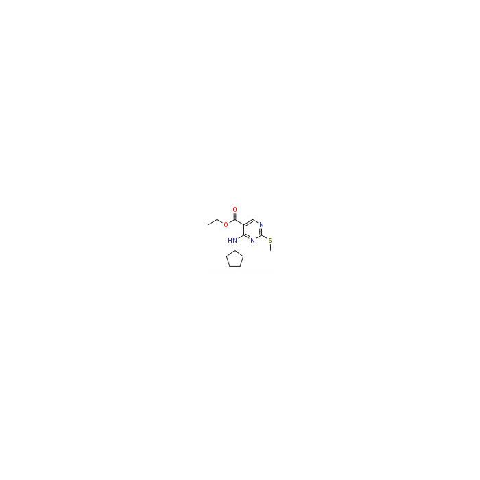 4-(环戊基氨基)-2-(甲硫基)嘧啶-5-甲酸乙酯