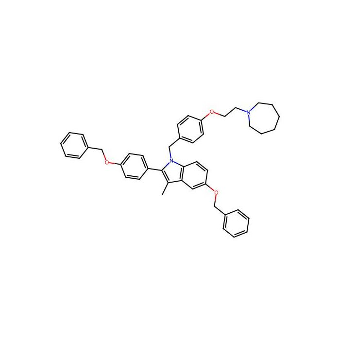 1-(4-(2-(氮杂环庚烷-1-基)乙氧基)苄基)-5-(苄氧基)-2-(4-(苄氧基)苯基)-3-甲基-1H-吲哚