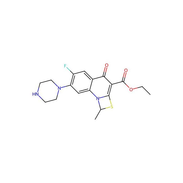 6-氟-7-哌嗪-1-甲基-4-氧代-[1，3]硫氮杂环[3，2-a]喹啉-3-羧酸乙酯