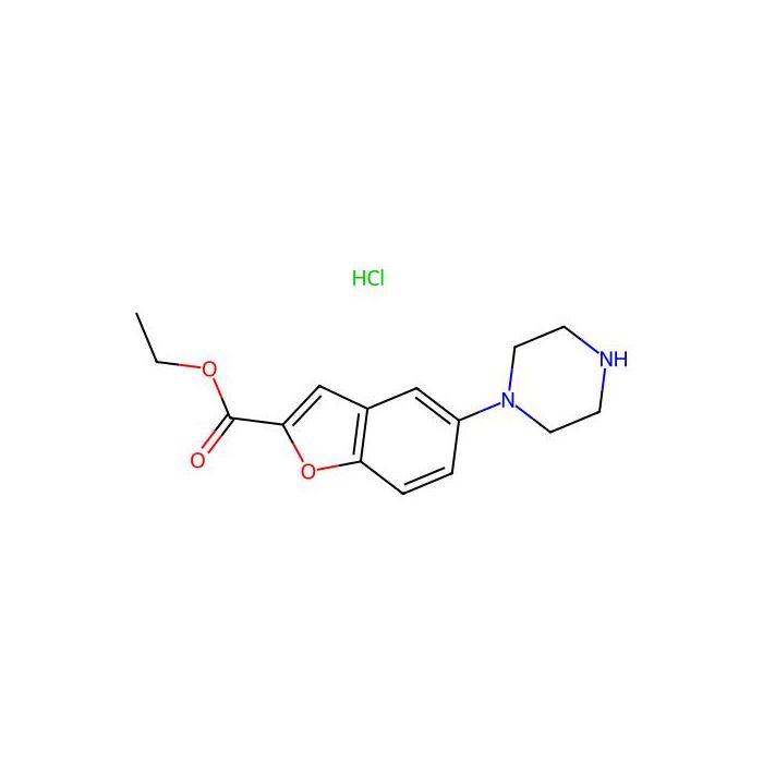 5-(1-哌嗪基)-2-苯并呋喃羧酸乙酯盐酸盐
