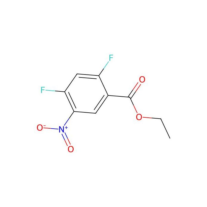 2，4-二氟-5-硝基苯甲酸乙酯