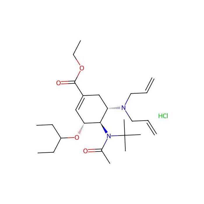 (3R，4R，5S)-4-N-乙酰基(叔丁基)氨基-5-N，N-二烯丙基氨基-3-(1-乙基丙氧基)-1-环己烯-1-甲酸乙酯单盐酸盐