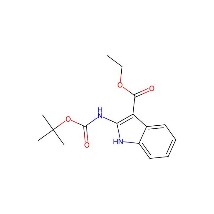3-(乙氧基羰基)-1H-吲哚-2-氨基甲酸叔丁酯