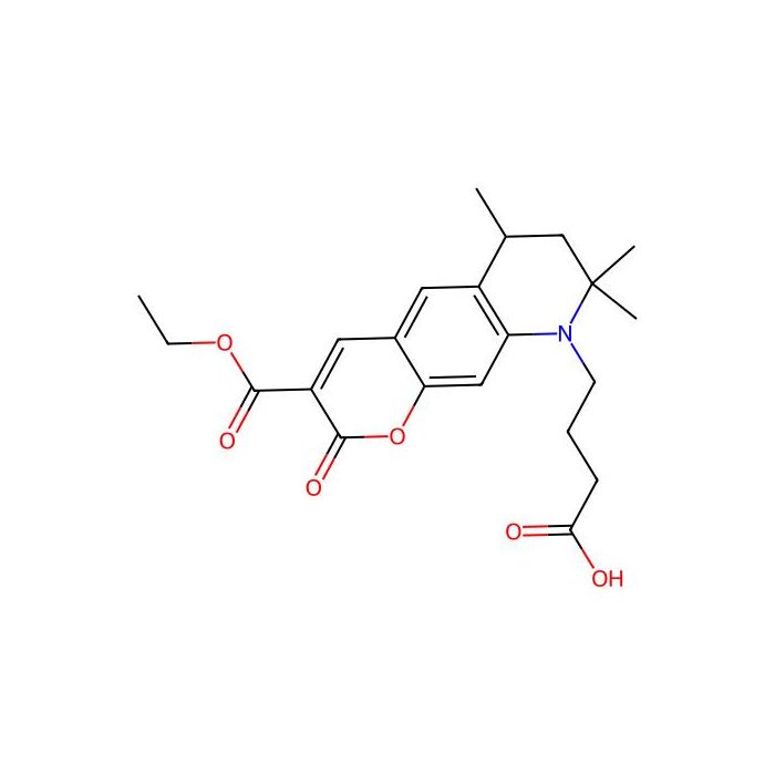 4-(3-(Ethoxycarbonyl)-6,8,8-trimethyl-2-oxo-7,8-dihydro-2H-pyrano[3,2-g]quinolin-9(6H)-yl)butanoic acid