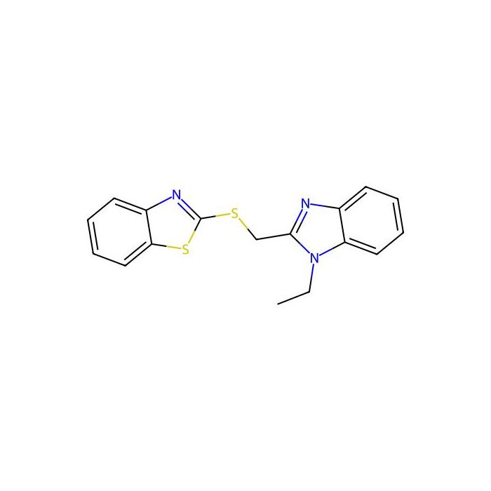 2-{[(1-ethyl-1H-benzimidazol-2-yl)methyl]sulfanyl}-1,3-benzothiazole
