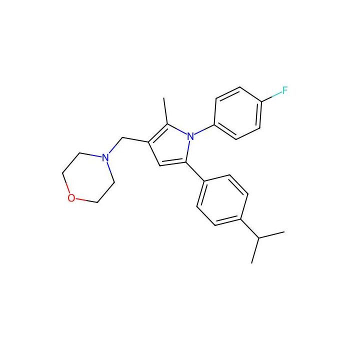 4-[[1-(4-Fluorophenyl)-5-(4-isopropylphenyl)-2-methyl-pyrrol-3-yl]methyl]morpholine
