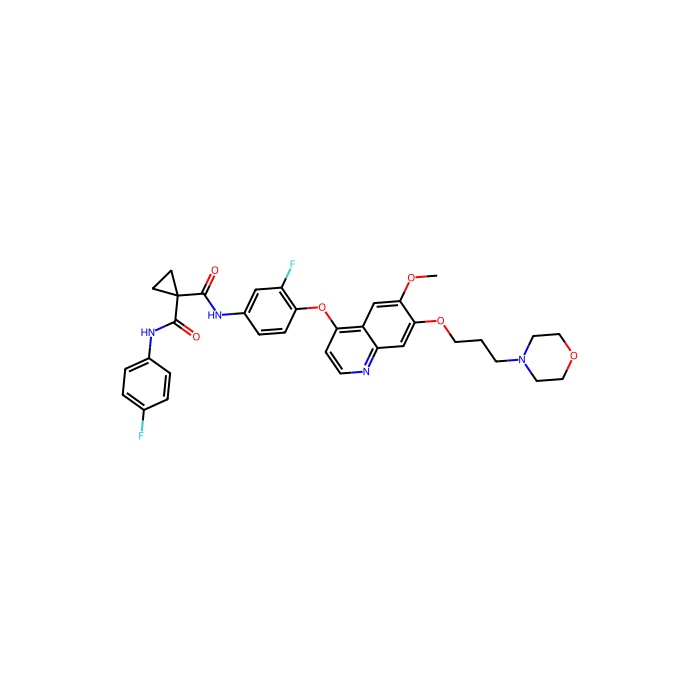 Foretinib (GSK1363089),抑制剂, 血管内皮生长因子受体抑制剂