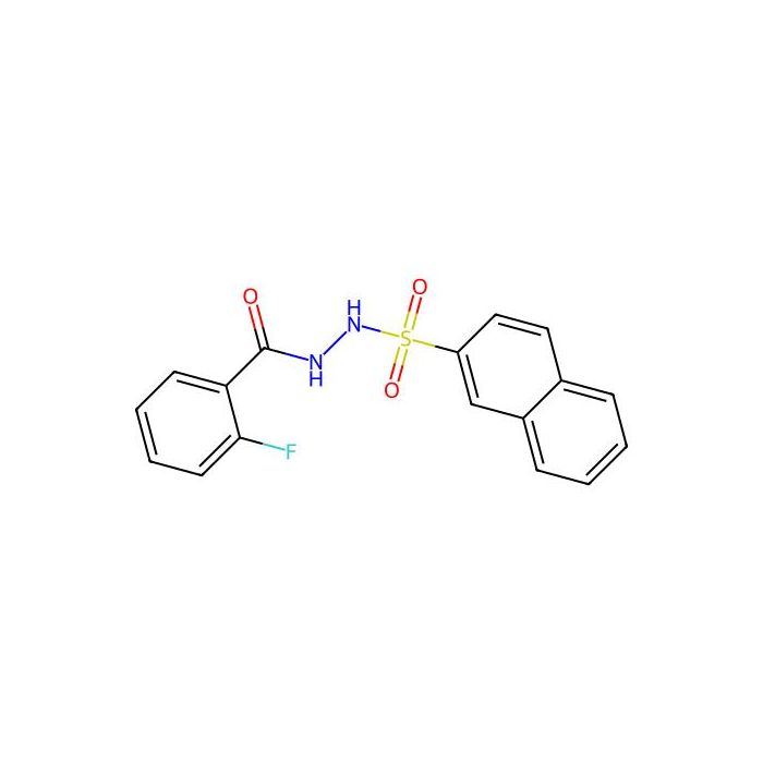 2-fluoro-N'-naphthalen-2-ylsulfonylbenzohydrazide