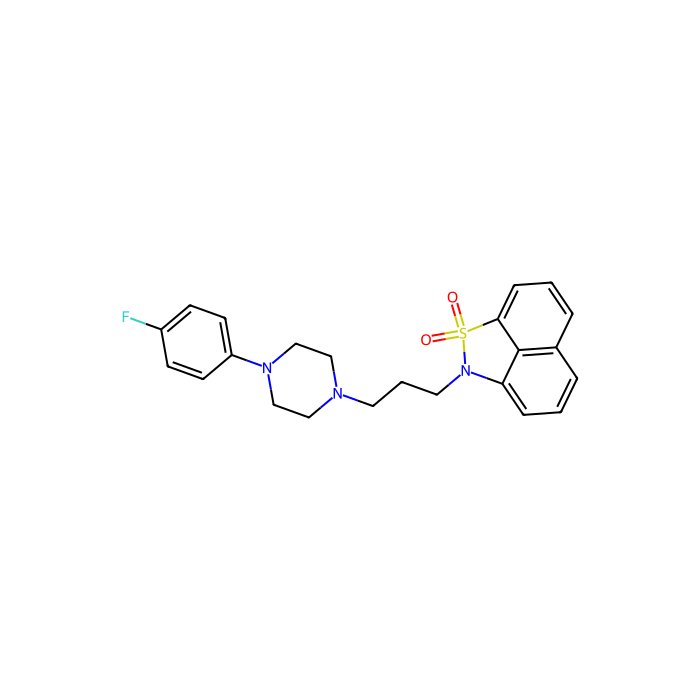 法南色林, 5-HT 2A 受体拮抗剂