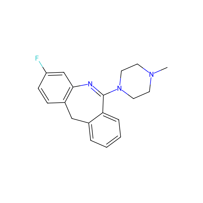 Fluperlapine, 5-HT 6 受体拮抗剂；5-HT 7 受体拮抗剂