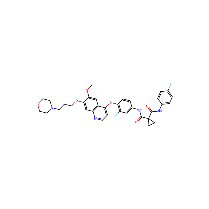 Foretinib (GSK1363089), 血管内皮生长因子受体抑制剂