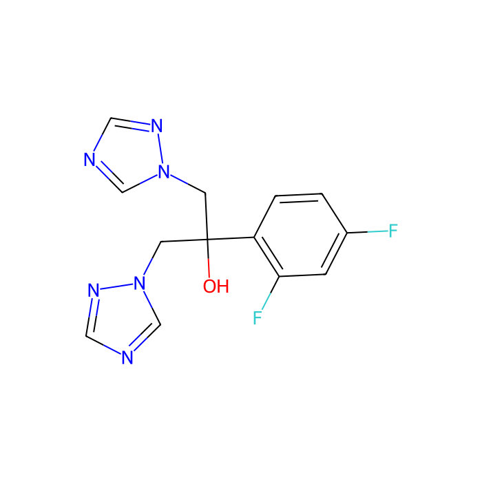 氟康唑(UK-49858), 细胞色素 P450 51 抑制剂