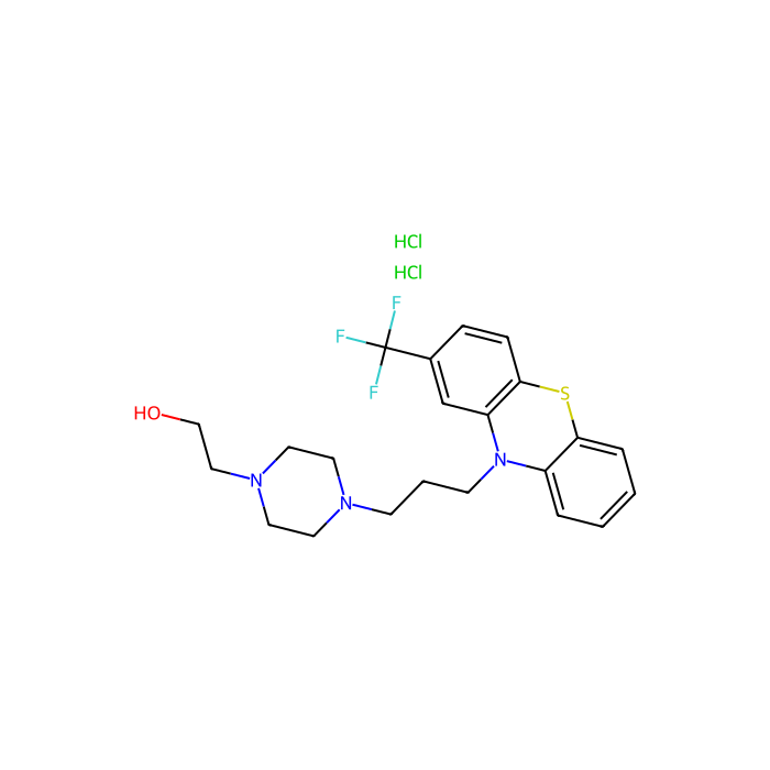 盐酸氟奋嗪, 多巴胺 D2 受体拮抗剂