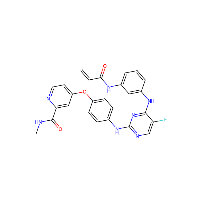 4-[4-[[5-fluoro-4-[3-(prop-2-enoylamino)anilino]pyrimidin-2-yl]amino]phenoxy]-N-methylpyridine-2-carboxamide, 布鲁顿酪氨酸激酶抑制剂