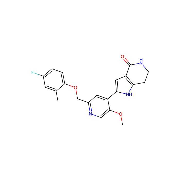 2-[2-(4-fluoro-2-methylphenoxymethyl)-5-methoxypyridin-4-yl]-1H,4H,5H,6H,7H-pyrrolo[3,2-c]pyridin-4-one, 酪蛋白激酶 1 alpha 1 抑制剂；酪蛋白激酶 1 delta 抑制剂；酪蛋白激酶 1 gamma 2 抑制剂
