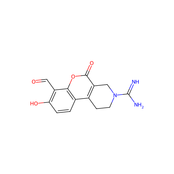 7-formyl-8-hydroxy-5-oxo-1H,2H,3H,4H,5H-chromeno[3,4-c]pyridine-3-carboximidamide, 内质网到细胞核信号转导抑制剂 1