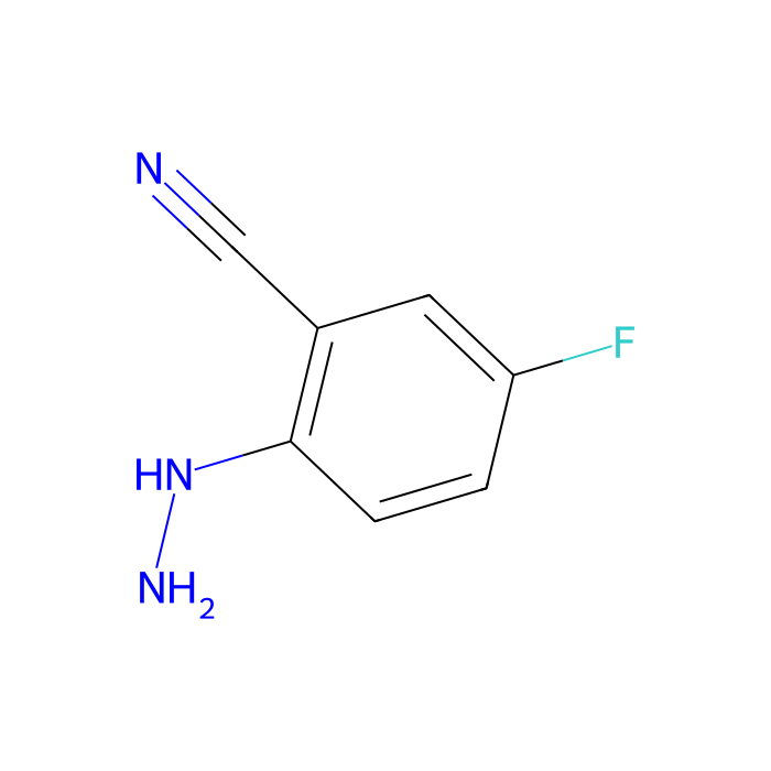 5-fluoro-2-hydrazino-benzonitrile