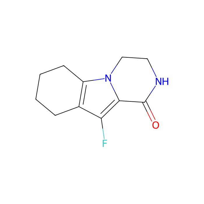 10-fluoro-3,4,6,7,8,9-hexahydro-2H-pyrazino[1,2-a]indol-1-one