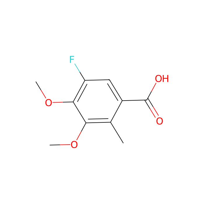 5-fluoro-3,4-dimethoxy-2-methyl-benzoic acid